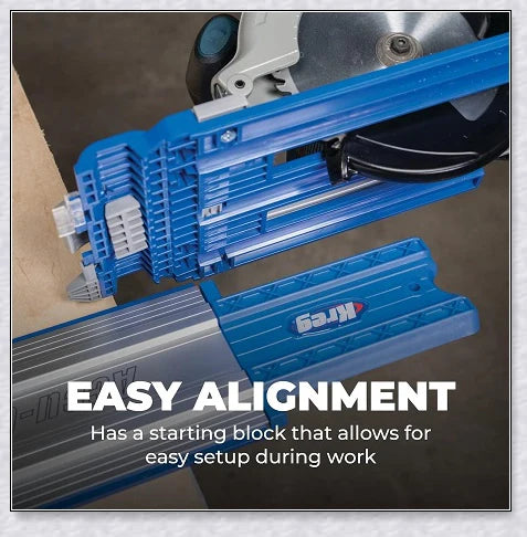Heavy Duty Circular Table Saw Guide Rail Track - Precision Cutting Tool for Woodworking Projects
