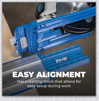 Heavy Duty Circular Table Saw Guide Rail Track - Precision Cutting Tool for Woodworking Projects