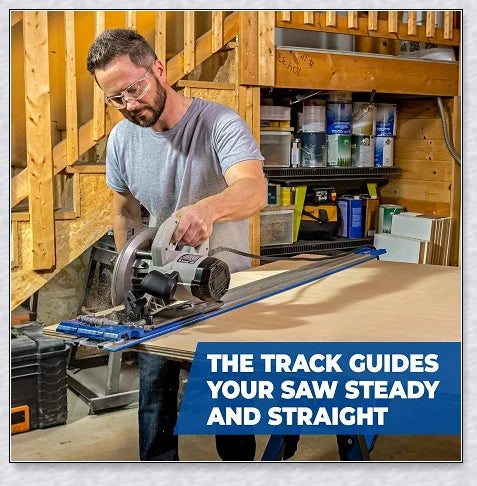 Heavy Duty Circular Table Saw Guide Rail Track - Precision Cutting Tool for Woodworking Projects