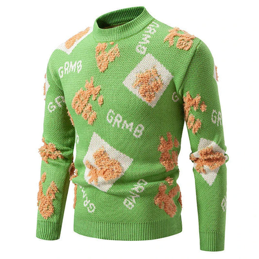 Stylish men's half-turtleneck fashion sweater in a range of classic colours