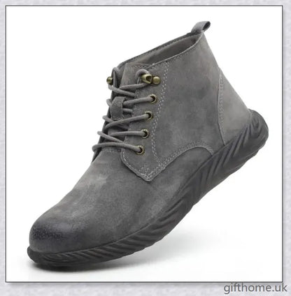 Premium anti-smashing and anti-puncture outdoor shoes made with breathable leather and durable construction for superior protection and comfort