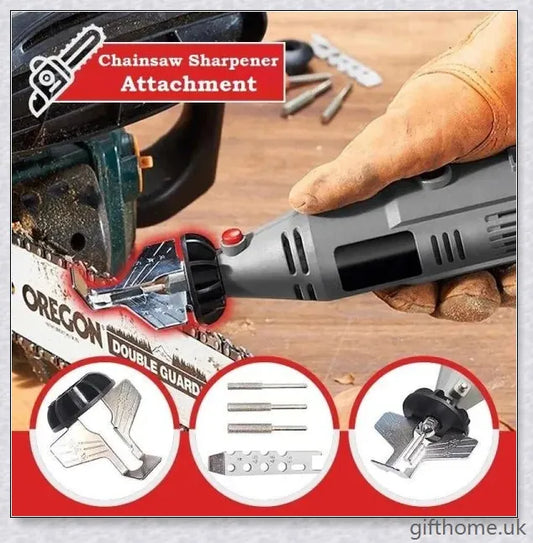 Premium Chainsaw Sharpener Attachment with Angle Guide for Precise Edge Maintenance