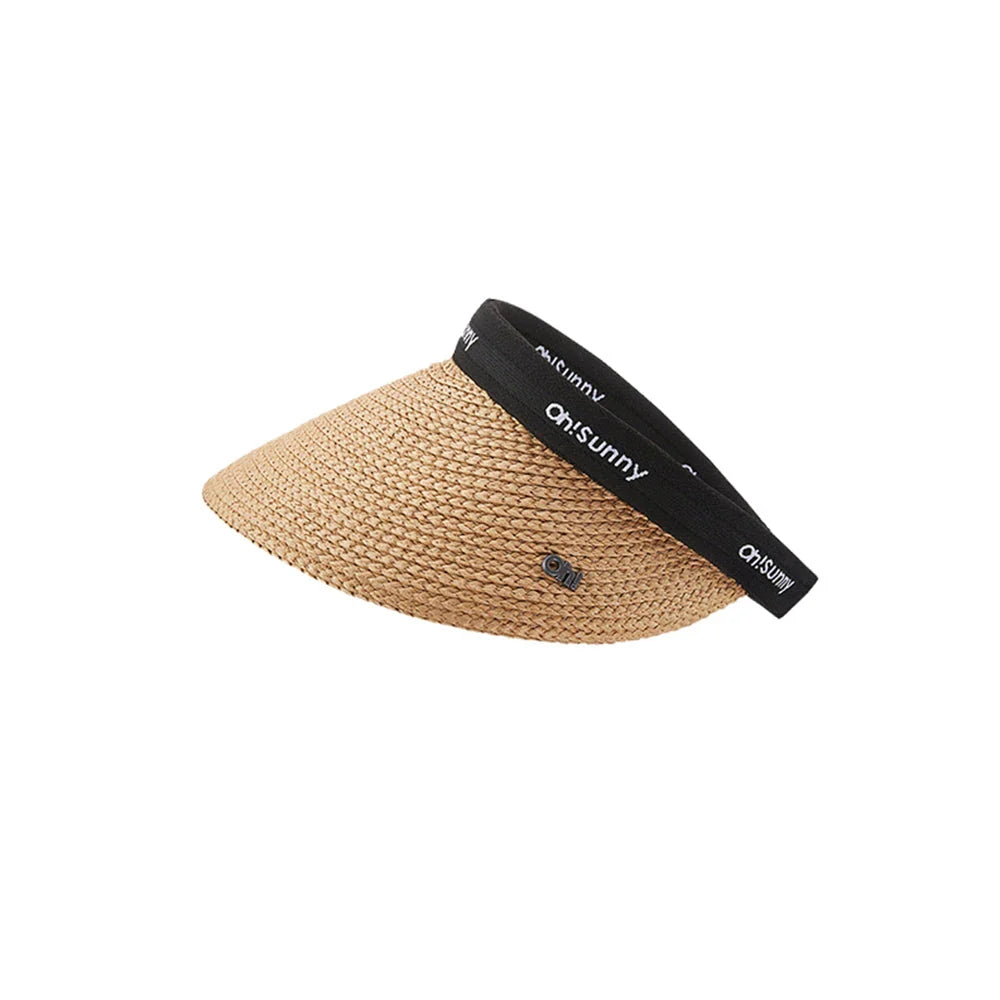 Adjustable sun visor hat with wide brim for maximum UV protection and comfortable, versatile wear