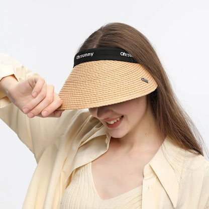 Adjustable sun visor hat with wide brim for maximum UV protection and comfortable, versatile wear
