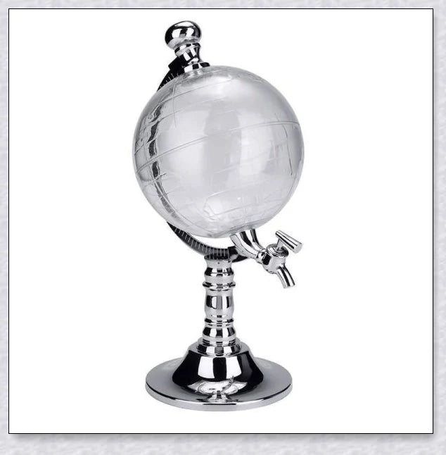 Whiskey Globe Decanter - An Artfully Crafted Spirits Decanter with a World Globe Design
