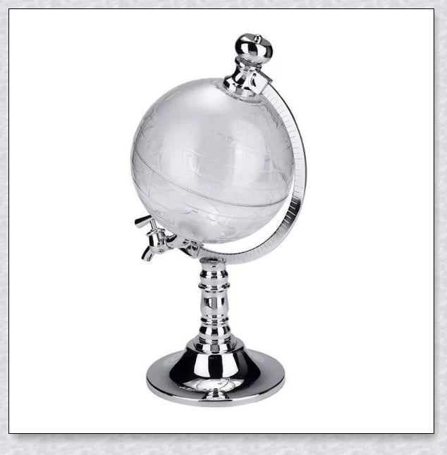 Whiskey Globe Decanter - An Artfully Crafted Spirits Decanter with a World Globe Design