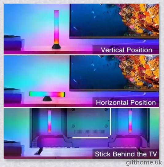 Bluetooth RGB Music Atmosphere Light with adjustable height and aluminium alloy construction