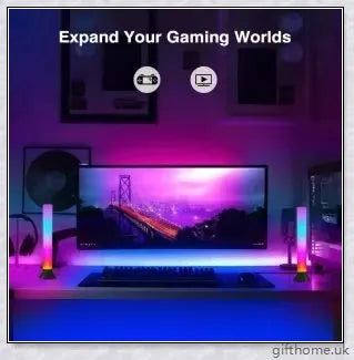 Bluetooth RGB Music Atmosphere Light with adjustable height and aluminium alloy construction