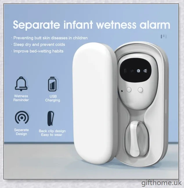Anti Bedwetting And Dampness Alarm with wireless design and multiple reminding methods for children and the elderly