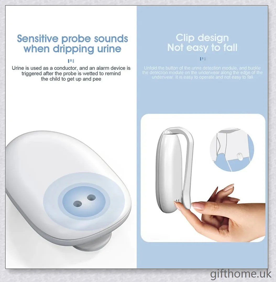 Anti Bedwetting And Dampness Alarm with wireless design and multiple reminding methods for children and the elderly