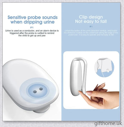 Anti Bedwetting And Dampness Alarm with wireless design and multiple reminding methods for children and the elderly