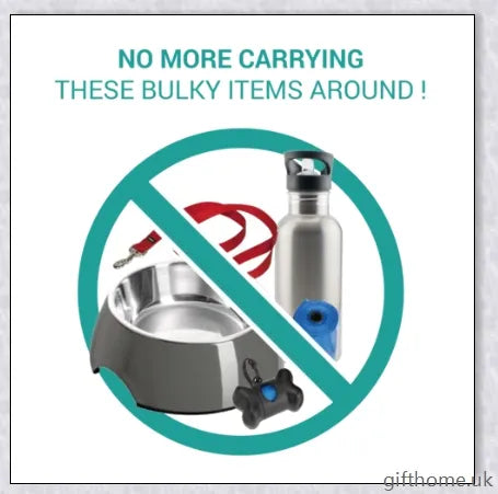 Essential Leash - Multi-Functional Dog Leash with Built-In Water Bottle, Bowl, and Waste Bag Dispenser