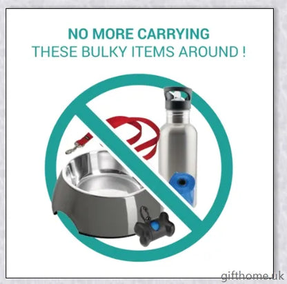 Essential Leash - Multi-Functional Dog Leash with Built-In Water Bottle, Bowl, and Waste Bag Dispenser