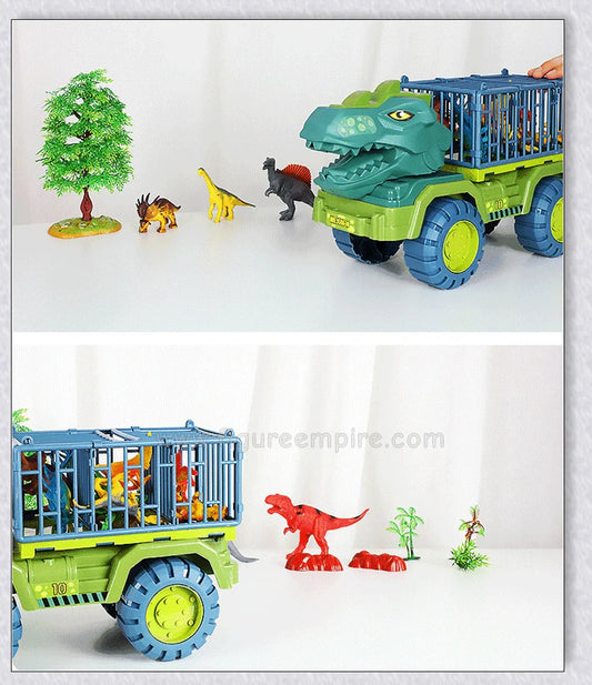 Rexcavator oversized dinosaur toy truck with realistic dinosaur figures and an impressive carrier