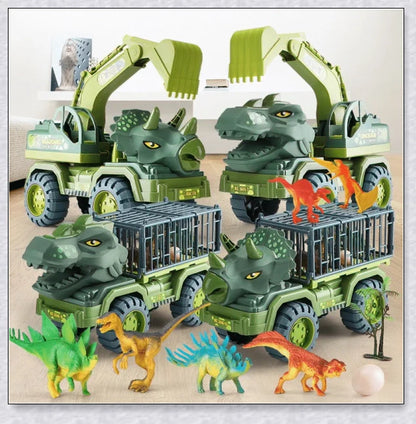 Rexcavator oversized dinosaur toy truck with realistic dinosaur figures and an impressive carrier