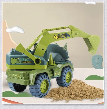 Rexcavator oversized dinosaur toy truck with realistic dinosaur figures and an impressive carrier