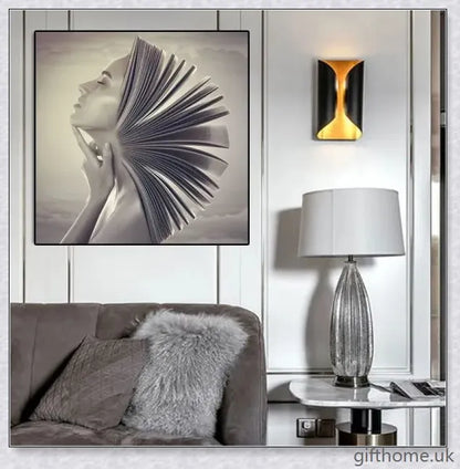 Stunning oil on canvas painting with a frameless, modern design that adds captivating artwork to any home decor