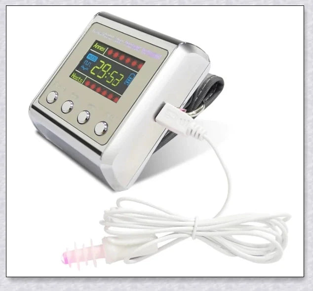 The Hypertension Laser Therapy Watch, a cutting-edge device that uses low-intensity laser therapy to improve blood circulation and manage hypertension.