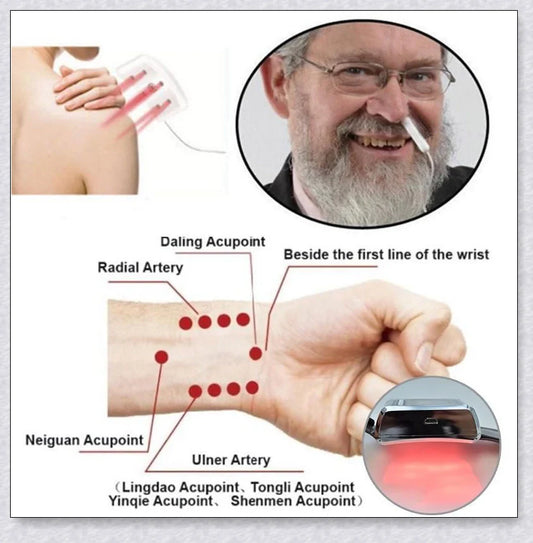 The Hypertension Laser Therapy Watch, a cutting-edge device that uses low-intensity laser therapy to improve blood circulation and manage hypertension.