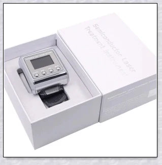 The Hypertension Laser Therapy Watch, a cutting-edge device that uses low-intensity laser therapy to improve blood circulation and manage hypertension.