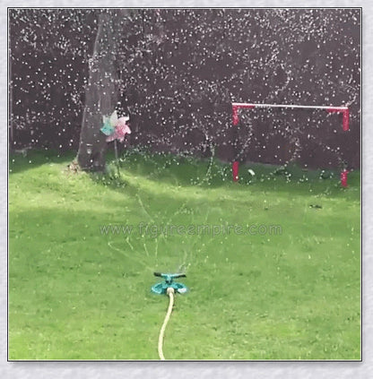 360 Automatic Smart Oscillating Portable Garden Lawn Water Sprinkler with 360-degree rotation, water-saving design, and powerful coverage
