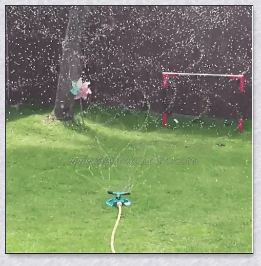 360 Automatic Smart Oscillating Portable Garden Lawn Water Sprinkler with 360-degree rotation, water-saving design, and powerful coverage