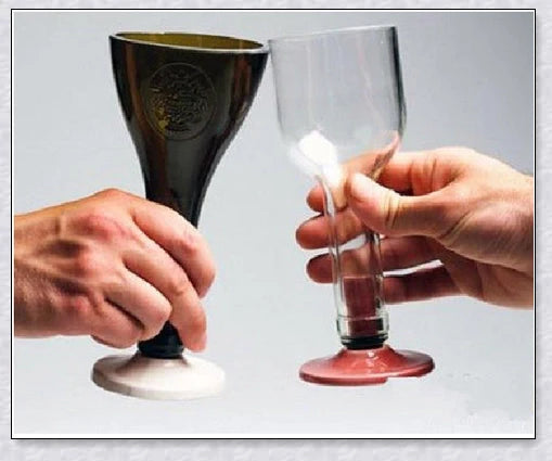 Premium bottle cutter with tungsten carbide steel cutting wheel for creating unique glassware from recycled bottles