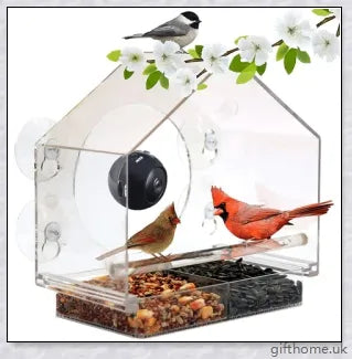 Bird Buddy Smart Bird Feeder With Camera - Observe wild birds in your backyard with this motion-activated camera feeder