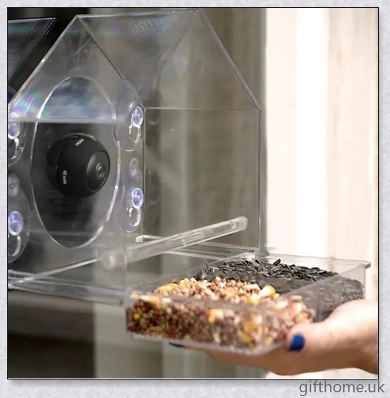 Bird Buddy Smart Bird Feeder With Camera - Observe wild birds in your backyard with this motion-activated camera feeder
