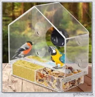 Bird Buddy Smart Bird Feeder With Camera - Observe wild birds in your backyard with this motion-activated camera feeder