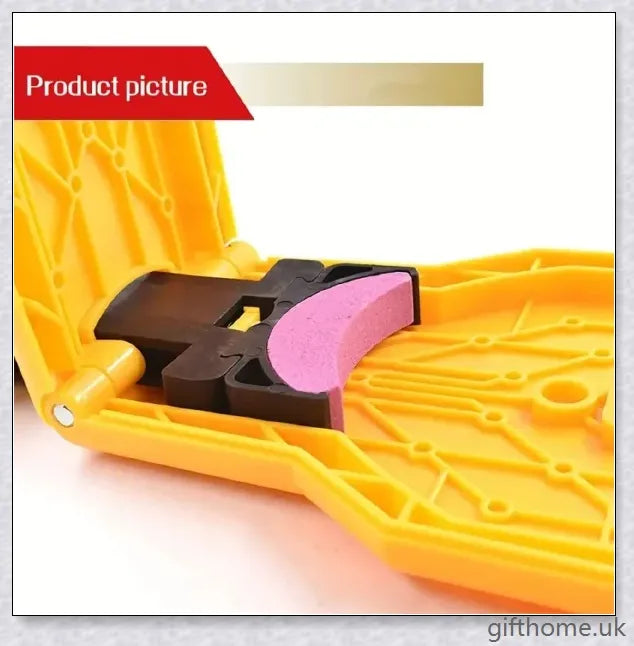 A high-quality chainsaw teeth sharpener made of premium ABS plastic, designed for easy and safe use.