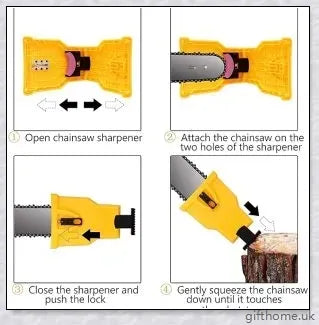 A high-quality chainsaw teeth sharpener made of premium ABS plastic, designed for easy and safe use.