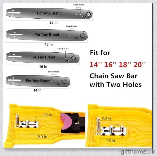 A high-quality chainsaw teeth sharpener made of premium ABS plastic, designed for easy and safe use.