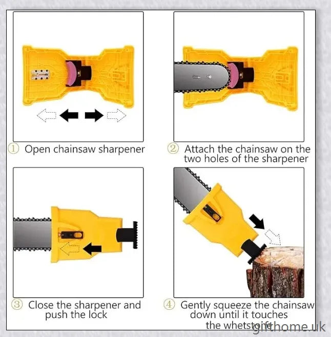 A high-quality chainsaw teeth sharpener made of premium ABS plastic, designed for easy and safe use.
