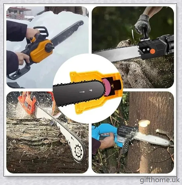 A high-quality chainsaw teeth sharpener made of premium ABS plastic, designed for easy and safe use.