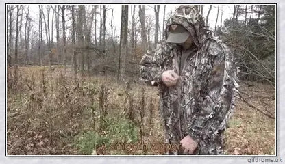 Ghillie Camouflage Camo Suit with 3D leaf pattern for seamless blending in natural environments