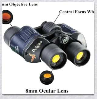 Military-Grade Night Vision Binoculars Goggles with 60x magnification and advanced anti-fog, waterproof features