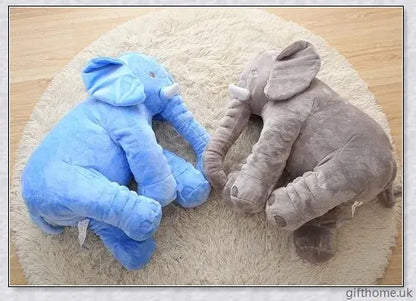 Soft, cuddly elephant-shaped plush toy pillow in a variety of colours, perfect for babies, toddlers, and kids