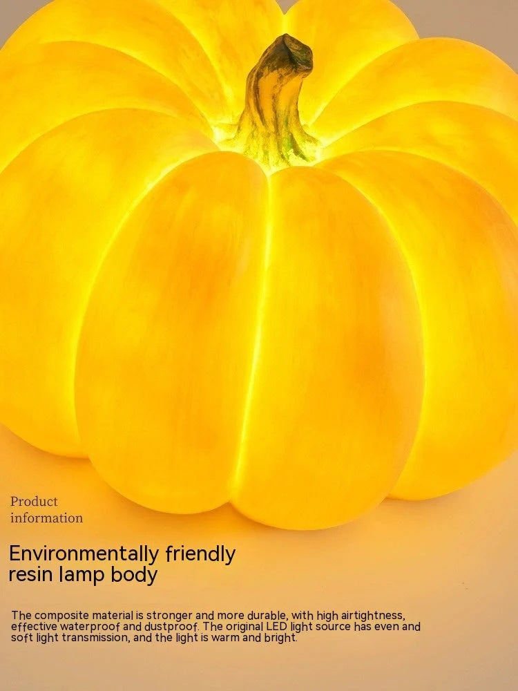 Solar-powered pumpkin lights for outdoor Halloween decorations