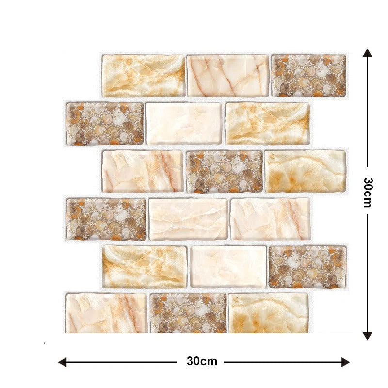 Brick texture self-adhesive wallpaper for moisture-proof home decoration
