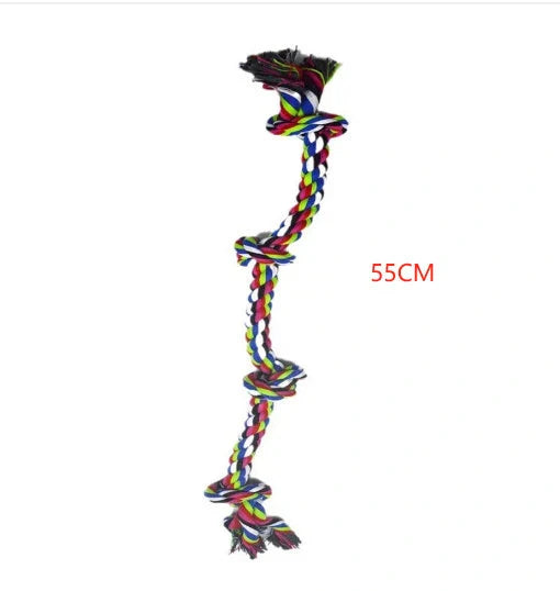 Durable rope knot dog toys for large breeds, promoting dental health and fun play