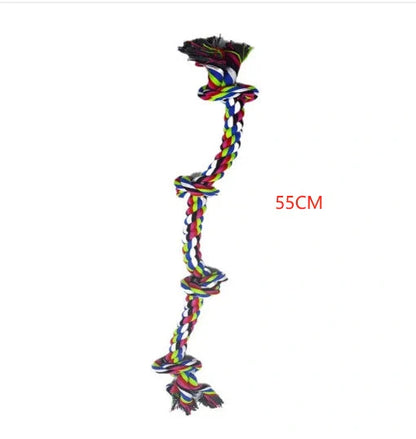 Durable rope knot dog toys for large breeds, promoting dental health and fun play