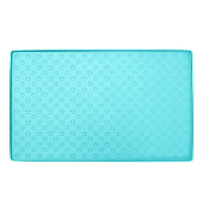 Waterproof and easy-to-clean silicone pet mat in various colours, designed for the comfort and convenience of dogs and cats in the UK.