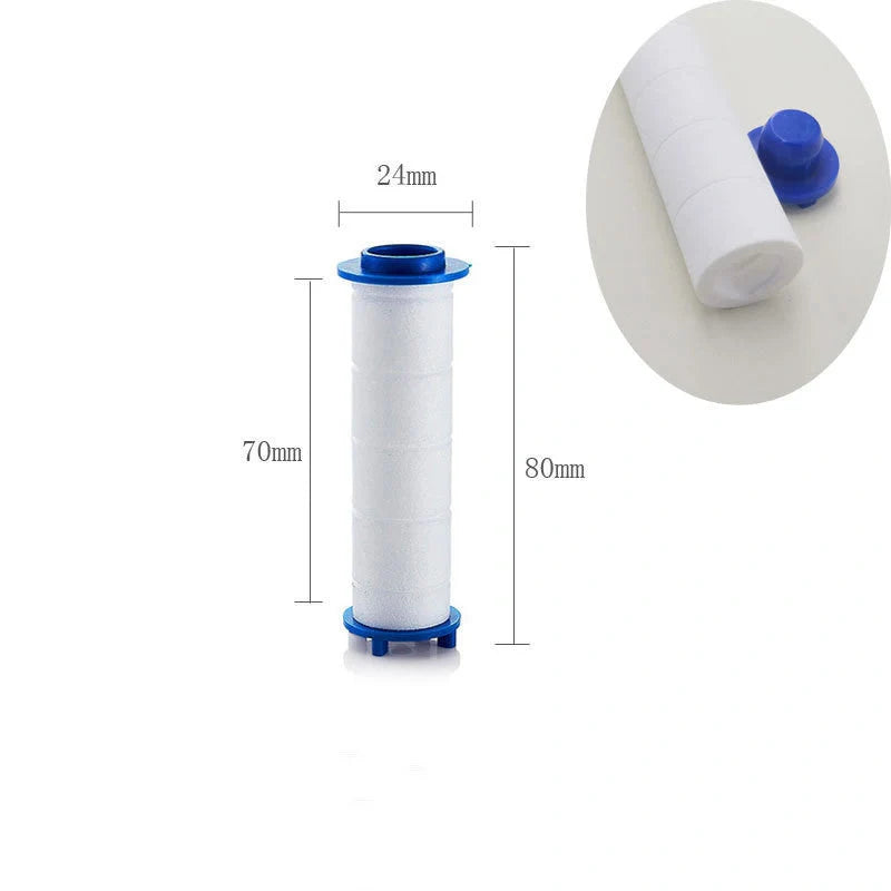 Turbo Propeller Shower Head in various colours with 360-degree fan extension