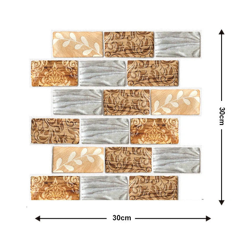 Brick texture self-adhesive wallpaper for moisture-proof home decoration
