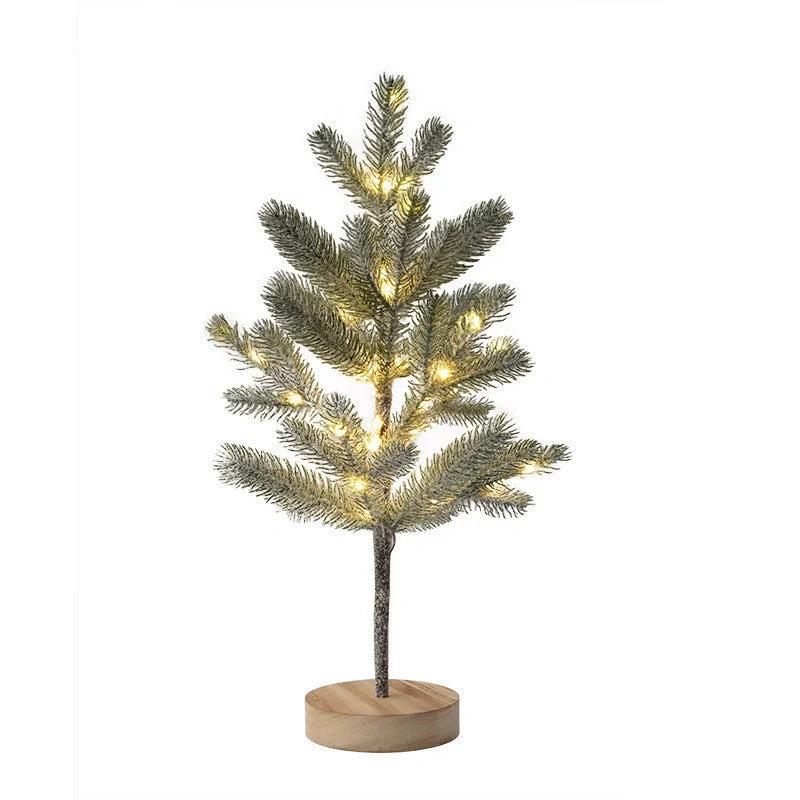 Adjustable LED PineTree Lamp with warm white lights for DIY home decor