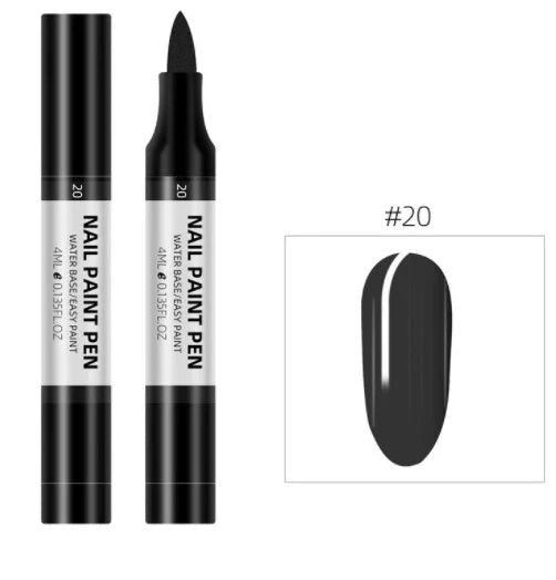 24 colour nail polish painting pen set for 3D nail art designs