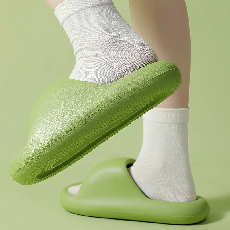 Bread Shoes Soft Slippers in candy colours with 3.5cm thick sole