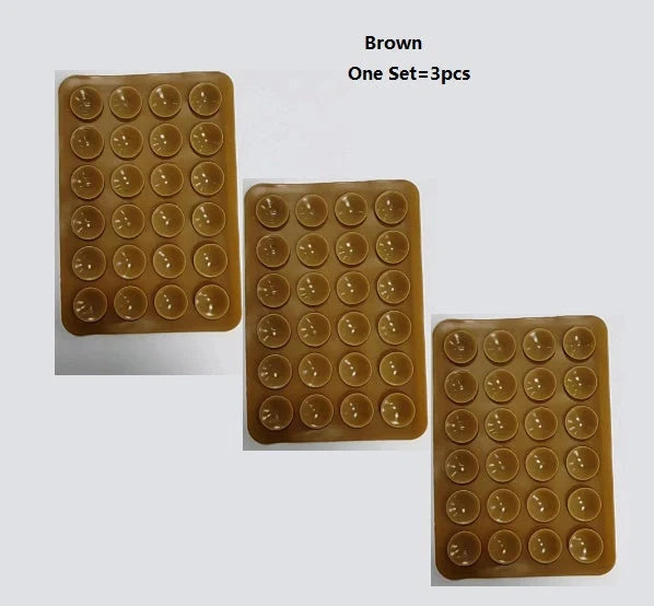 24 Grain Square Silicone Suction Cup for mobile phone and charging bank