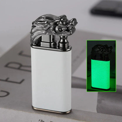 Versatile double flame lighter with a sleek and stylish design, perfect for outdoor adventures, grilling, and cigar lighting.